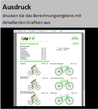 SPA4U-Rennrad - Druckvorschau